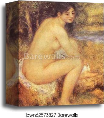 Seating Girl by Pierre-Auguste Renoir, Canvas Print