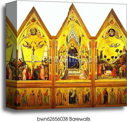 Stefaneschi Polyptych by Giotto, Canvas Print
