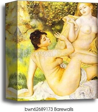 The Bathers. Detail by Pierre-Auguste Renoir, Canvas Print The Bathers. Detail by Pierre-Auguste Renoir, Canvas Print