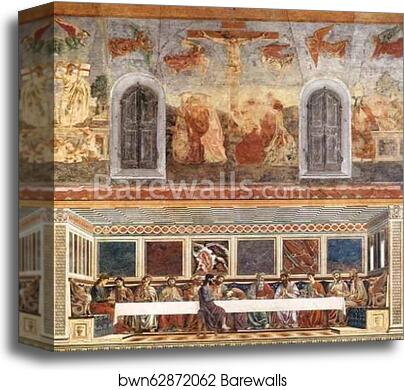 The Last Supper and Stories of Christ's Passion by Andrea Del Castagno, Canvas Print The Last Supper and Stories of Christ's Passion by Andrea Del Castagno, Canvas Print