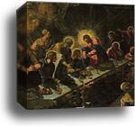 Last Supper. Detail by Jacopo Robusti, Called Tintoretto, Canvas Print