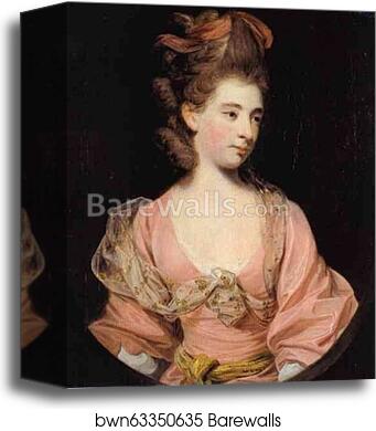 Lady in Pink, Said to be Mrs. Elizabeth Sheridan by Sir Joshua Reynolds, Canvas Print Lady in Pink, Said to be Mrs. Elizabeth Sheridan by Sir Joshua Reynolds, Canvas Print