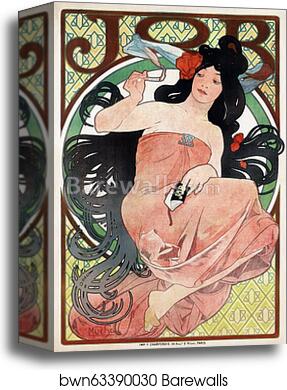 Job by Alphonse Mucha, Canvas Print