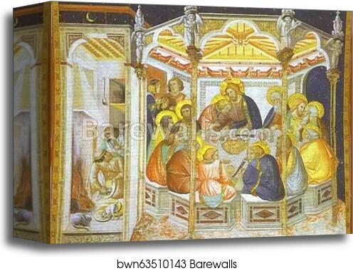The Last Supper by Pietro Lorenzetti, Canvas Print