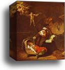 Holy Family by Rembrandt Harmenszoon Van Rijn, Canvas Print