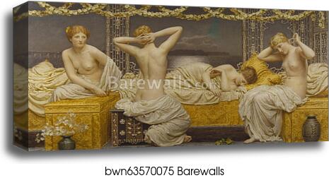 A Summer Night by Albert Joseph Moore, Canvas Print