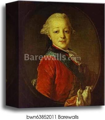 Portrait of Emperor Paul I as a Child by Fedor Rokotov, Canvas Print Portrait of Emperor Paul I as a Child by Fedor Rokotov, Canvas Print