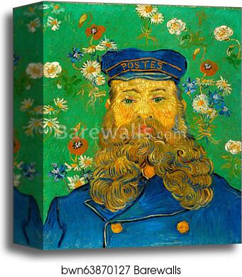 Portrait of Joseph Roulin by Vincent Van Gogh, Canvas Print Portrait of Joseph Roulin by Vincent Van Gogh, Canvas Print