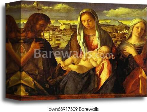 Sacra Conversazione by Giovanni Bellini, Canvas Print