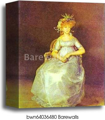 Portrait of the Countess of Chinchón by Francisco De Goya Y Lucientes, Canvas Print Portrait of the Countess of Chinchón by Francisco De Goya Y Lucientes, Canvas Print