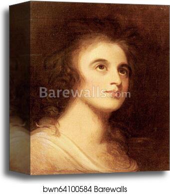 Portrait of Emma Hamilton by George Romney, Canvas Print