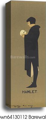 Le drame de "Hamlet" by James Pryde, Canvas Print
