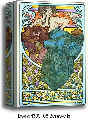 Documents Decoratifs by Alphonse Mucha, Canvas Print