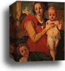 Madonna and Child with the Young St. John by Jacopo Carrucci, Known As Pontormo, Canvas Print