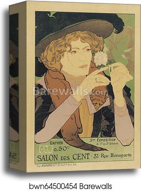 Le Salon des Cent, "5e Exposition d'Art" by Georges De Feure, Canvas Print