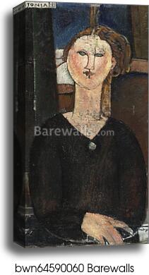 Antonia by Amedeo Modigliani, Canvas Print