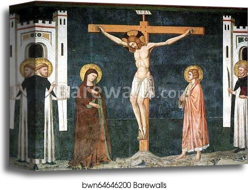 Crucifixion by Pietro Cavallini, Canvas Print