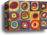 Color Study – Squares with Concentric Circles by Wassily Kandinsky, Canvas Print