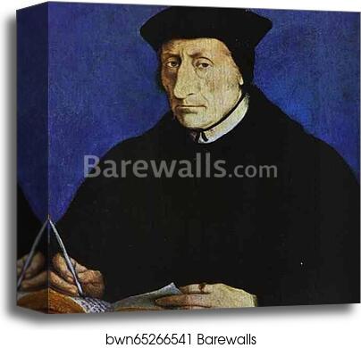 Portrait of Guillaume Budé by Jean Clouet, Canvas Print