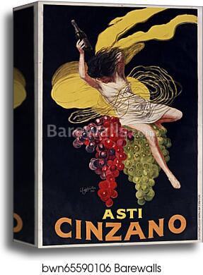 Asti Cinzano (1920) by Leonetto Cappiello, Canvas Print