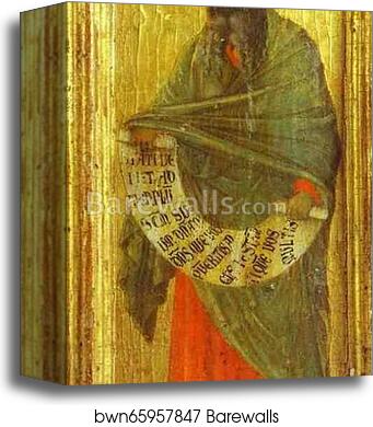Maestà (front, predella) The Prophet Malachi by Duccio Di Buoninsegna, Canvas Print Maestà (front, predella) The Prophet Malachi by Duccio Di Buoninsegna, Canvas Print