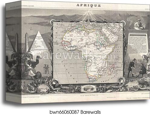 Afrique by Victor Jules Levasseur, Canvas Print