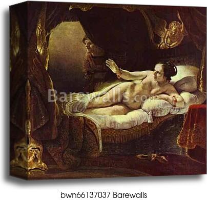 Danae by Rembrandt Harmenszoon Van Rijn, Canvas Print
