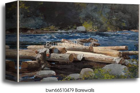 Hudson River by Winslow Homer, Canvas Print