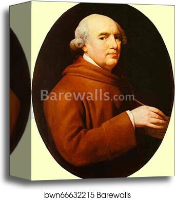 Self-Portrait by George Stubbs, Canvas Print