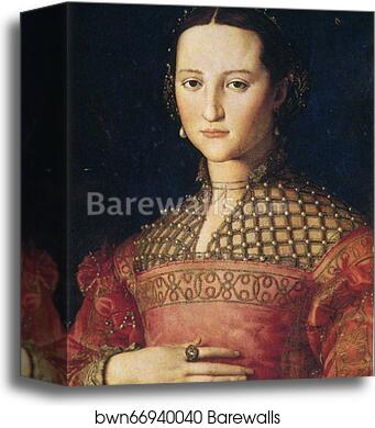Portrait of Eleonora of Toledo as a Young Woman by Agnolo Bronzino, Canvas Print Portrait of Eleonora of Toledo as a Young Woman by Agnolo Bronzino, Canvas Print
