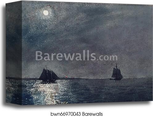 Eastern Point Light by Winslow Homer, Canvas Print