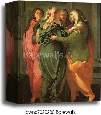 The Visitation by Jacopo Carrucci, Known As Pontormo, Canvas Print The Visitation by Jacopo Carrucci, Known As Pontormo, Canvas Print