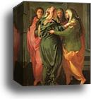 The Visitation by Jacopo Carrucci, Known As Pontormo, Canvas Print