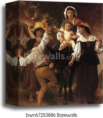 Return from the Harvest by William-Adolphe Bouguereau, Canvas Print