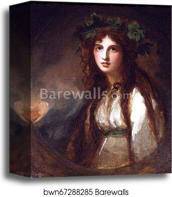 Emma Hamilton as a Bacchante by George Romney, Canvas Print