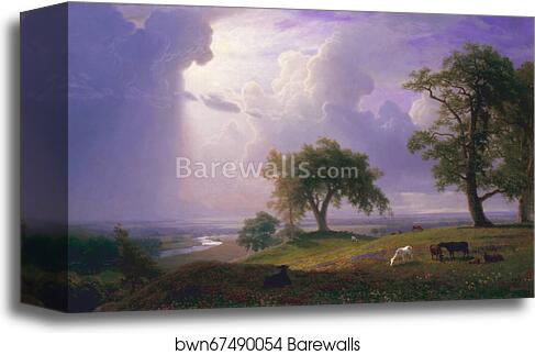 California Spring by Albert Bierstadt, Canvas Print