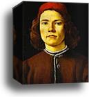Portrait of a Young Man by Alessandro Botticelli, Canvas Print