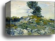 The Rocks / Rocks with Oak Tree by Vincent Van Gogh, Canvas Print