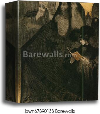 Original drawing for Les Maîtres de l’Affiche from issue 34, Sept. 1898 by Georges De Feure, Canvas Print