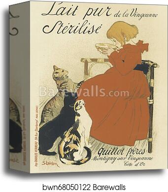Lait pur stérilisé de la Vingeanne by Théophile Steinlen, Canvas Print Lait pur stérilisé de la Vingeanne by Théophile Steinlen, Canvas Print
