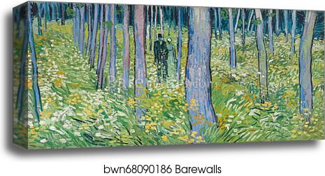 Undergrowth with Two Figures by Vincent Van Gogh, Canvas Print Undergrowth with Two Figures by Vincent Van Gogh, Canvas Print