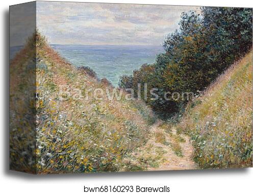 Road at La Cavée, Pourville by Claude Monet, Canvas Print