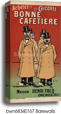 La "Chicorée Bonne Cafetière" by Fernand Fernel, Canvas Print La "Chicorée Bonne Cafetière" by Fernand Fernel, Canvas Print