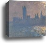 Houses of Parliament, Sunlight Effect (Le Parlement, effet de soleil) by Claude Monet, Canvas Print
