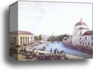 View of the Moika by the Building of the Stables Department in St. Petersburg by Andrey Martynov, Canvas Print