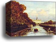 View of the St. Michael Palace in St. Petersburg from the Swan Canal by Alexey Bogoliubov, Canvas Print
