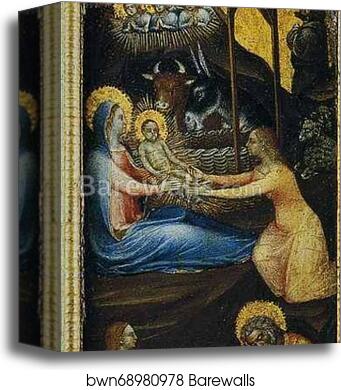 The Coronation of the Virgin among Saints and Angels. Detail by Giusto De’ Menabuoi, Canvas Print