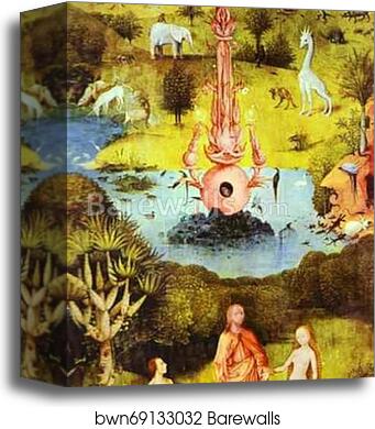 Paradise by Hieronymus Bosch, Canvas Print