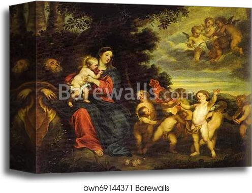 The Rest on the Flight to Egypt by Sir Anthony Van Dyck, Canvas Print