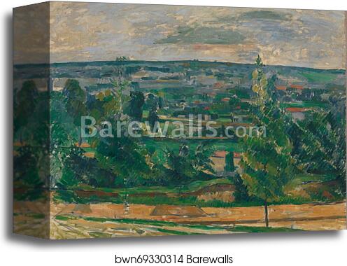 Landscape from Jas de Bouffan by Paul Cézanne, Canvas Print